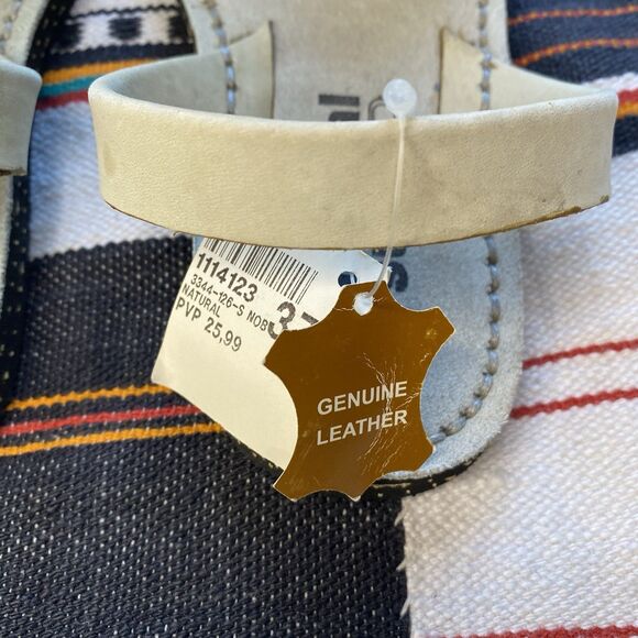 NWT Natural Sur Avarca Leather Sandals. Spain. Menorquinas. Slingback Strap. 37 - Picture 7 of 12